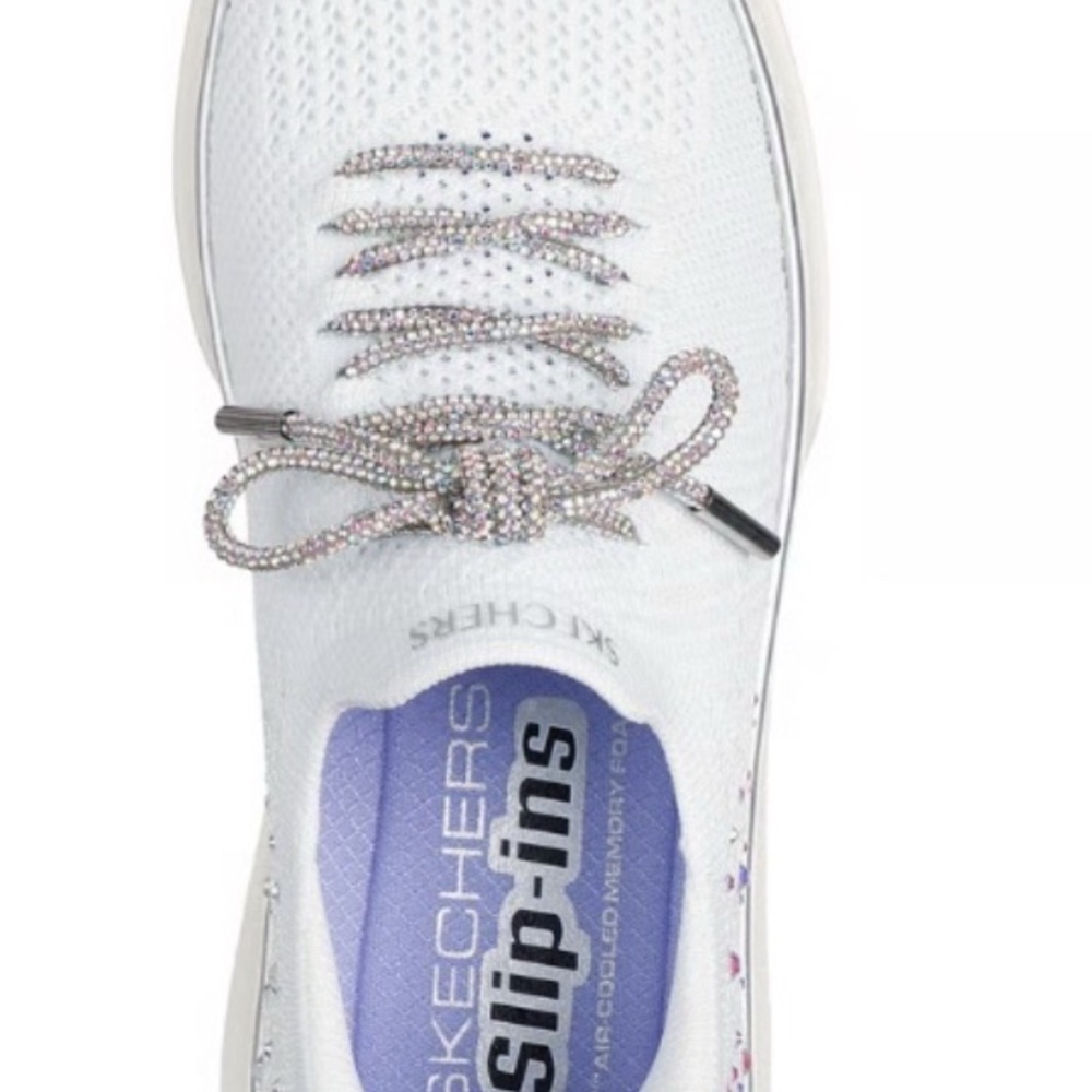 Skechers White Sneakers with Shimmery Laces - Great for a Bride-nonnegotiable - Picture 9 of 9